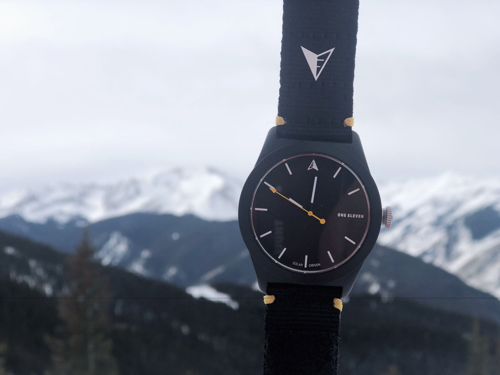 One Eleven SWII Solar Three-Hand rPet Watch $75
